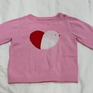 Pink Sweater with Heart Design